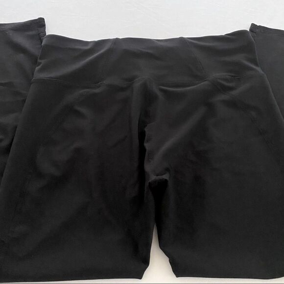 Moret Ultra Black Mesh Panel Leggings EUC L - Picture 2 of 8